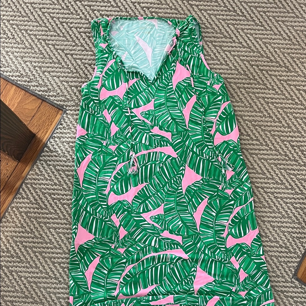 Lilly Pulitzer Tropical Leaf Print Dress